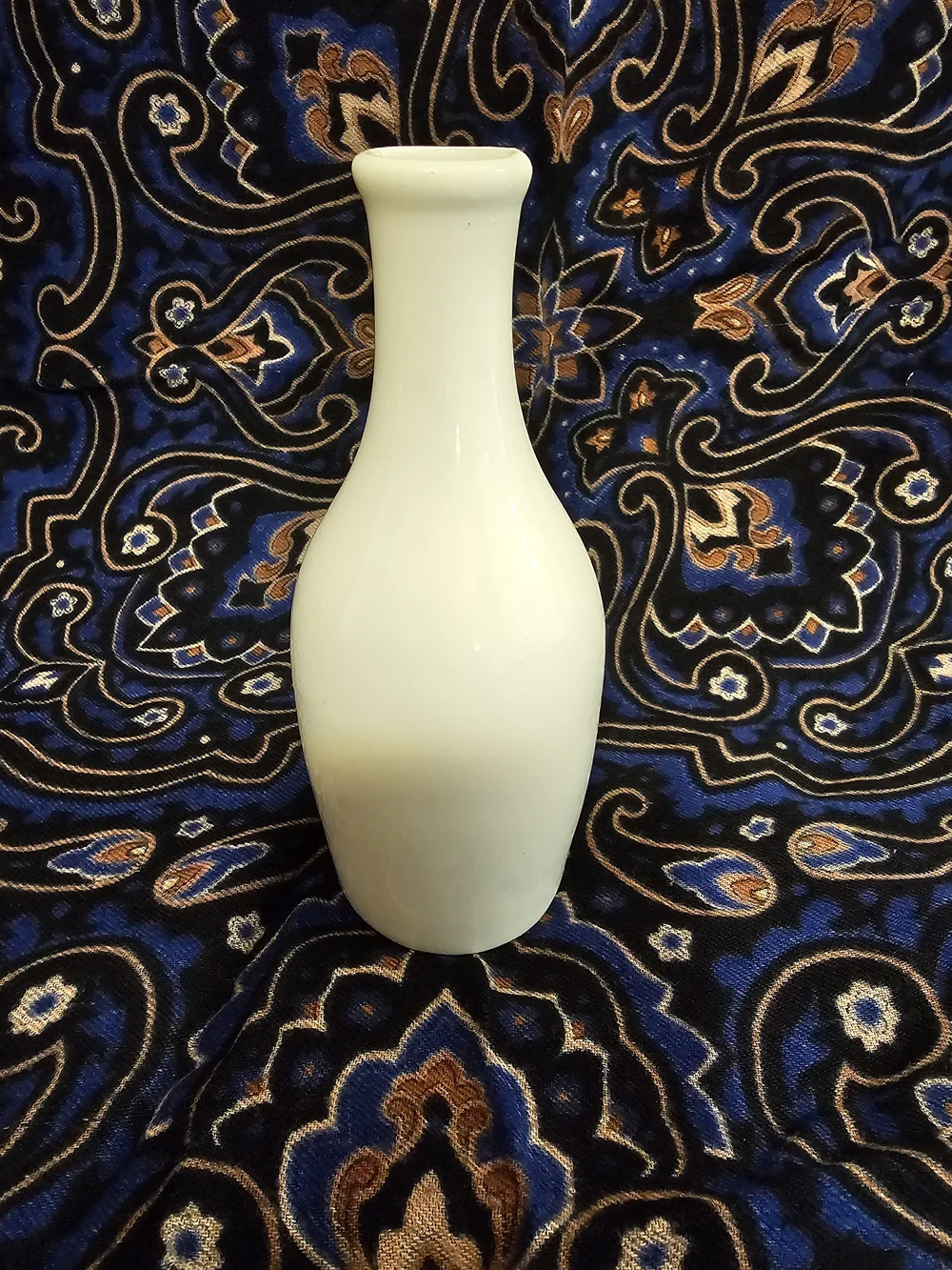 Vintage Chinese Bamboo Porcelain Bud Vase